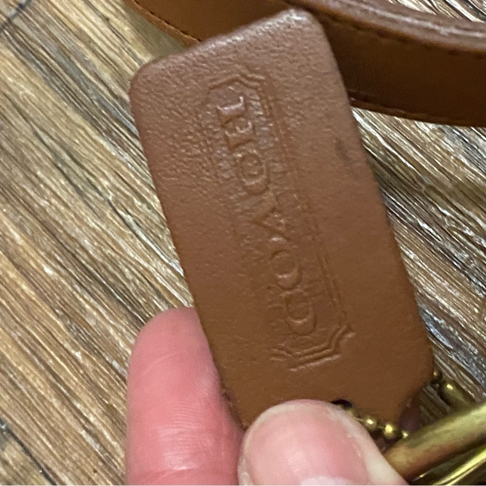 Vintage Coach Fletcher Purse Shoulder Bag Legacy Brown Leather 11x7x4 J7M 4150 - Picture 3 of 11